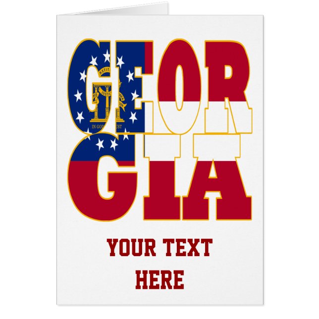 texto de la bandera de Georgia (Frente)