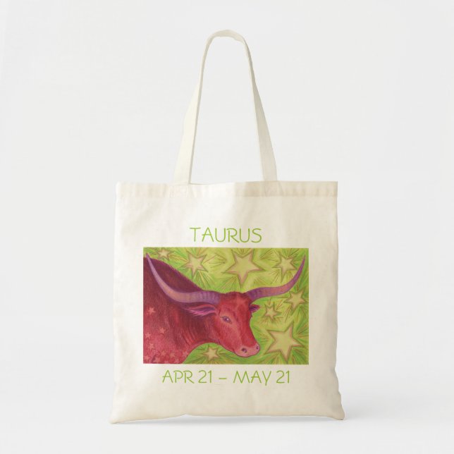 Texto de la bolsa de tetas de zodiac Taurus (Frente)
