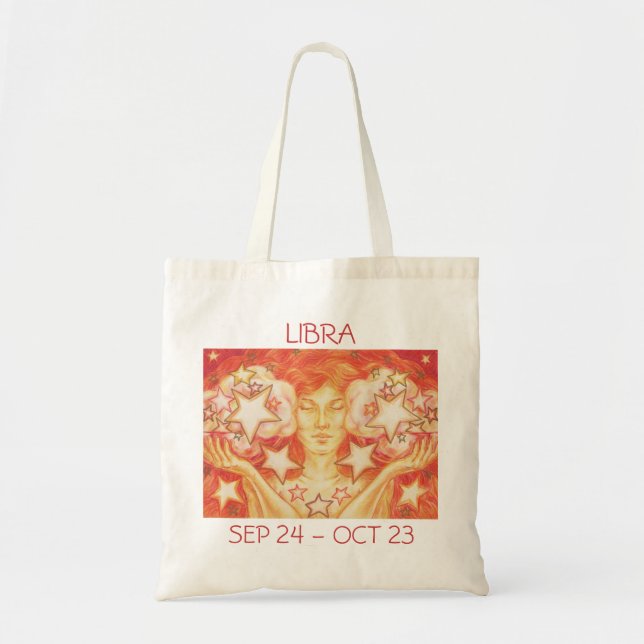 Texto de la bolsa de tocador de Zodiac Libra (Frente)