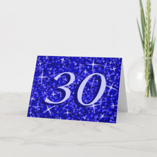 Texto de la tarjeta Glitz Dark Blue 'Age'
