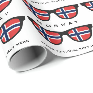 Texto de las sombras noruegas y papel de regalo de