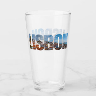 Texto de Lisboa compuesto por la vista panorámica