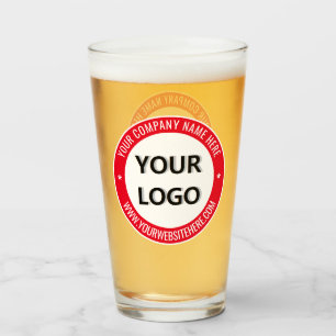 Texto de Logotipo de Negocio Personalizado Vidrio