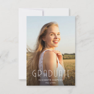texto de moda invitación moderna de graduación