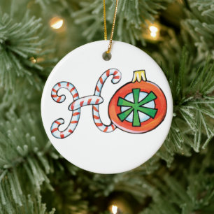 Texto de Navidades íntimos, Ho en ornamentos de ca