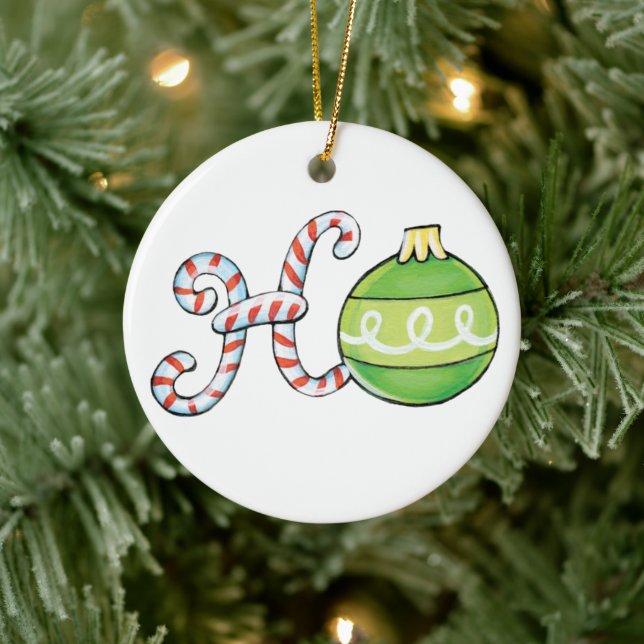 Texto de Navidades íntimos, Ho en ornamentos de ca (Árbol)