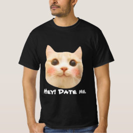 Texto de nombre personalizado camiseta de gato ino