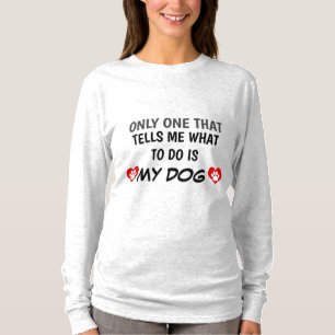 Texto de perro corto que dice camiseta
