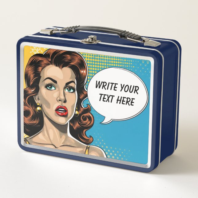 Texto de Personalizable de mujer retro (Anverso)
