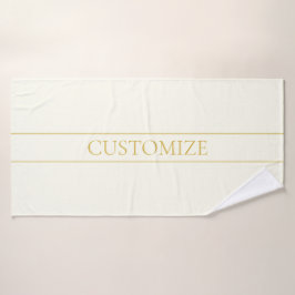 Texto de Personalizable simple y elegante | Gold O