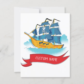 Texto de Personalizado de Barco pirata de Personal