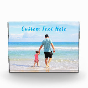 Texto de Personalizado de bloques de fotos persona