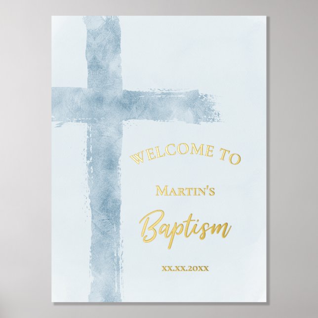 Texto de Relieve metalizado Señal de bienvenida de (Anverso)