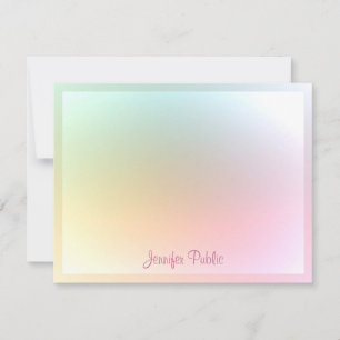 Texto de script caligrafiado de plantilla colorida