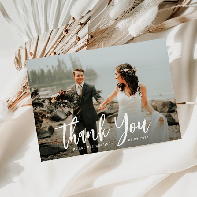 texto de script gracias tarjeta de foto boda (Subido por el creador)