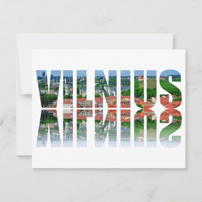 Texto de Vilnius con reflexión (Anverso)