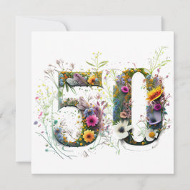 Texto decorativo de flores silvestres para cumplea