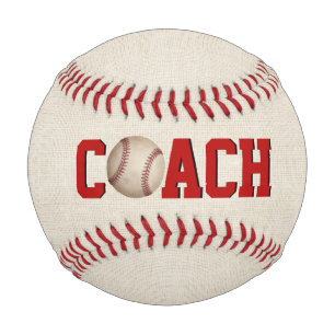 Texto del entrenador de béisbol con bola