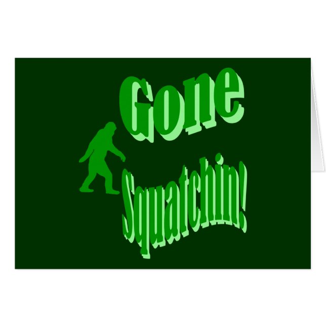 Texto del eslogan verde fuera de squatchin (Anverso (Horizontal))