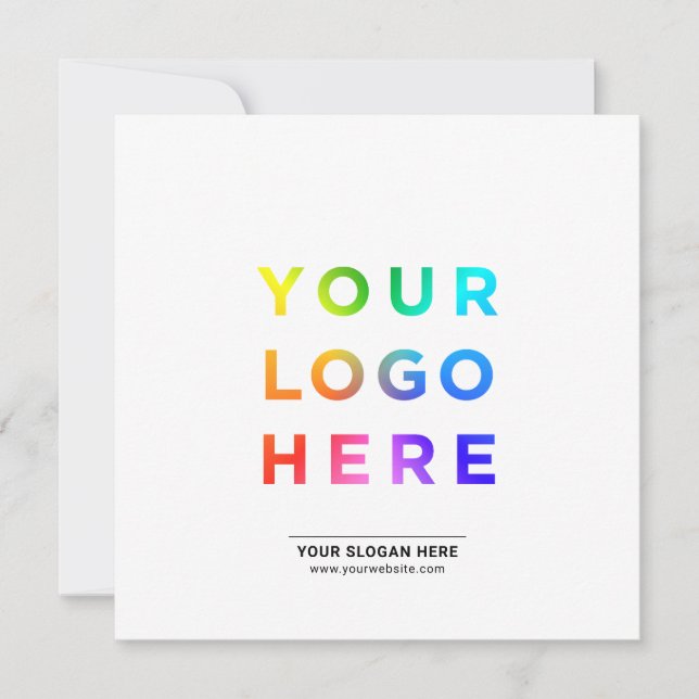 Texto del logotipo de la empresa Tarjetas de invit (Anverso)