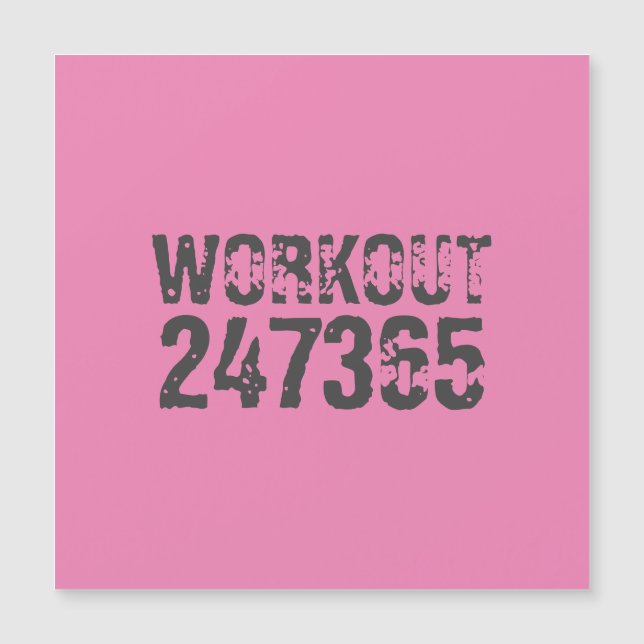 Texto desgastado y raspado Workout 247365 rosa (Anverso)