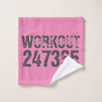 Texto desgastado y raspado Workout 247365 rosa