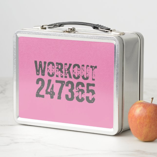 Texto desgastado y raspado Workout 247365 rosa (In situ)