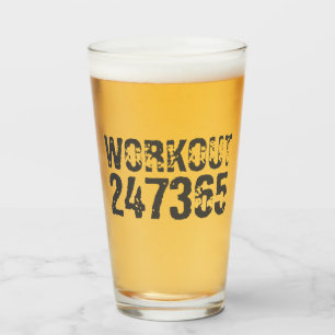 Texto desgastado y raspado Workout 247365 rosa