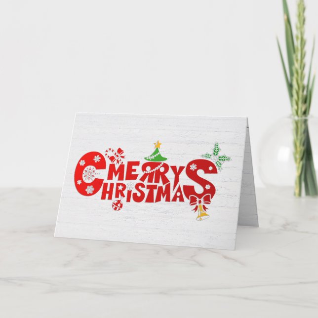 Texto Divertido de Navidad con Campanas (Anverso)