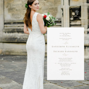 Texto dorado tradicional formal 2 lugar boda