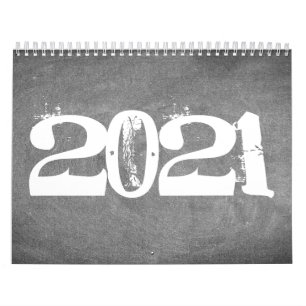 Texto en blanco y negro del calendario de cartón