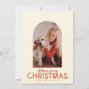 Texto escrito a mano de moda y Navidad con foto ar