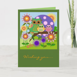 Texto floral de la tarjeta de cumpleaños de los