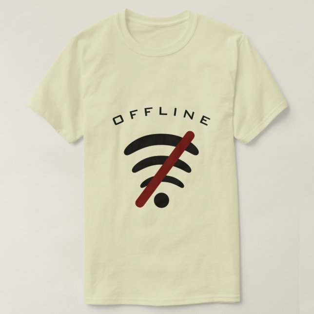 Texto fuera de línea divertido de camiseta (Diseño del anverso)