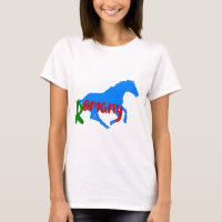 Texto gitano romaní y camiseta de caballo