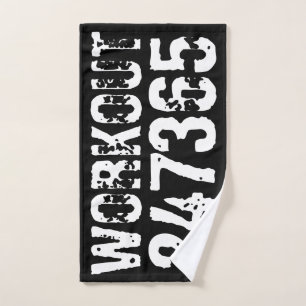 Texto grabado y desgastado Workout 247365 white