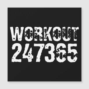 Texto grabado y desgastado Workout 247365 white