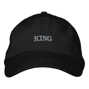 Texto/nombre de KING Gorras y topes Personalizados