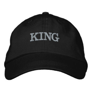Texto/nombre de KING Gorras y topes Personalizados