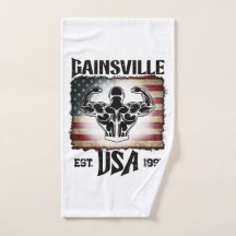 Texto oscuro Gainsville Bandera de Estados Unidos 