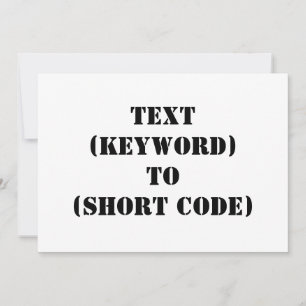 TEXTO (PALABRA CLAVE) A (CÓDIGO CORTO)
