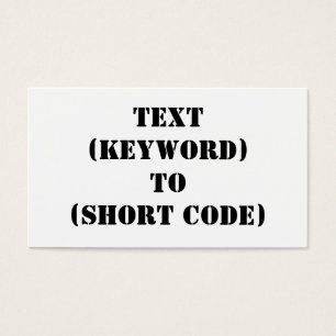 TEXTO (PALABRA CLAVE) A (CÓDIGO CORTO)