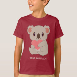 Texto personalizado Amar la camiseta de Koala