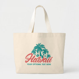 texto personalizado bolsas de tote de Hawaii