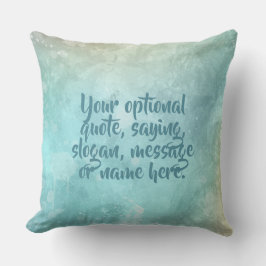 Texto personalizado Color de agua Splash almohadas