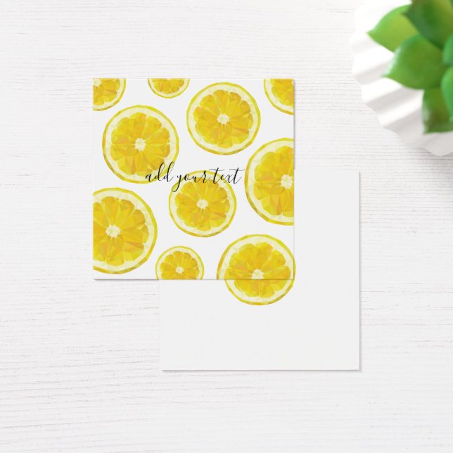 Texto personalizado de la loncha de limón fresco a (Escritorio)