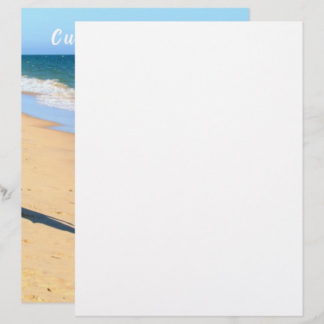 Texto personalizado de tu foto con membrete y Pers (Anverso / Reverso)