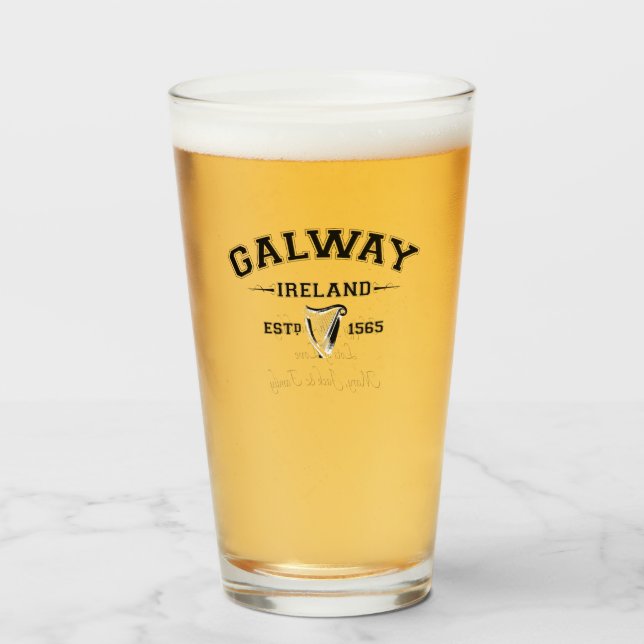 Texto personalizado del condado irlandés Galway Ir (Anverso (lleno))