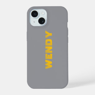 Texto personalizado desvanecido en amarillo sobre 
