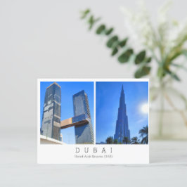 Texto personalizado, Dubai, postal de los Emiratos